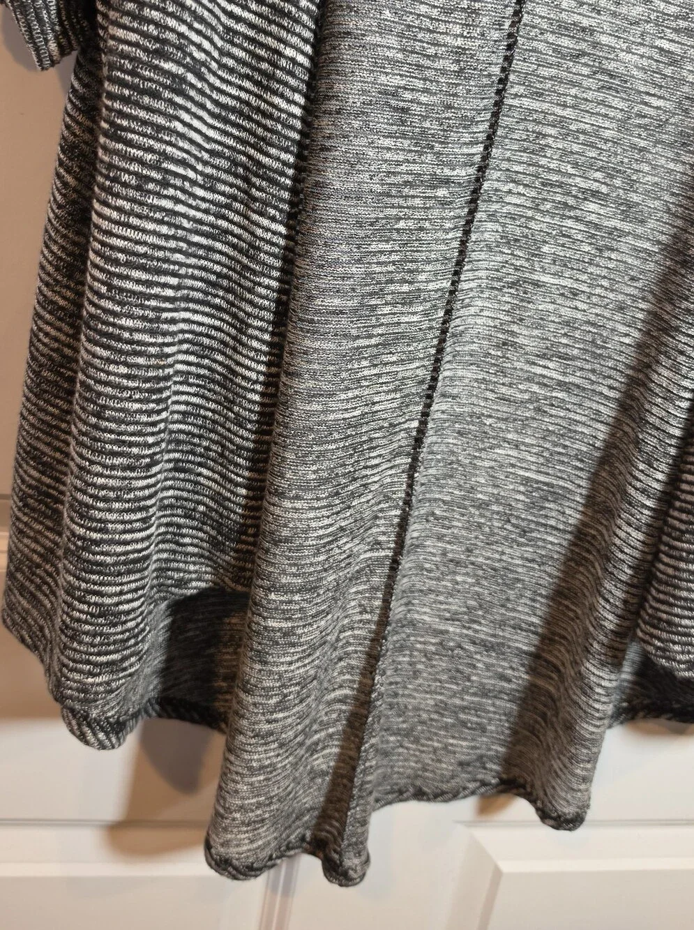 Lularoe Black And Gray Open-Front Women’s Cardigan Sweater S